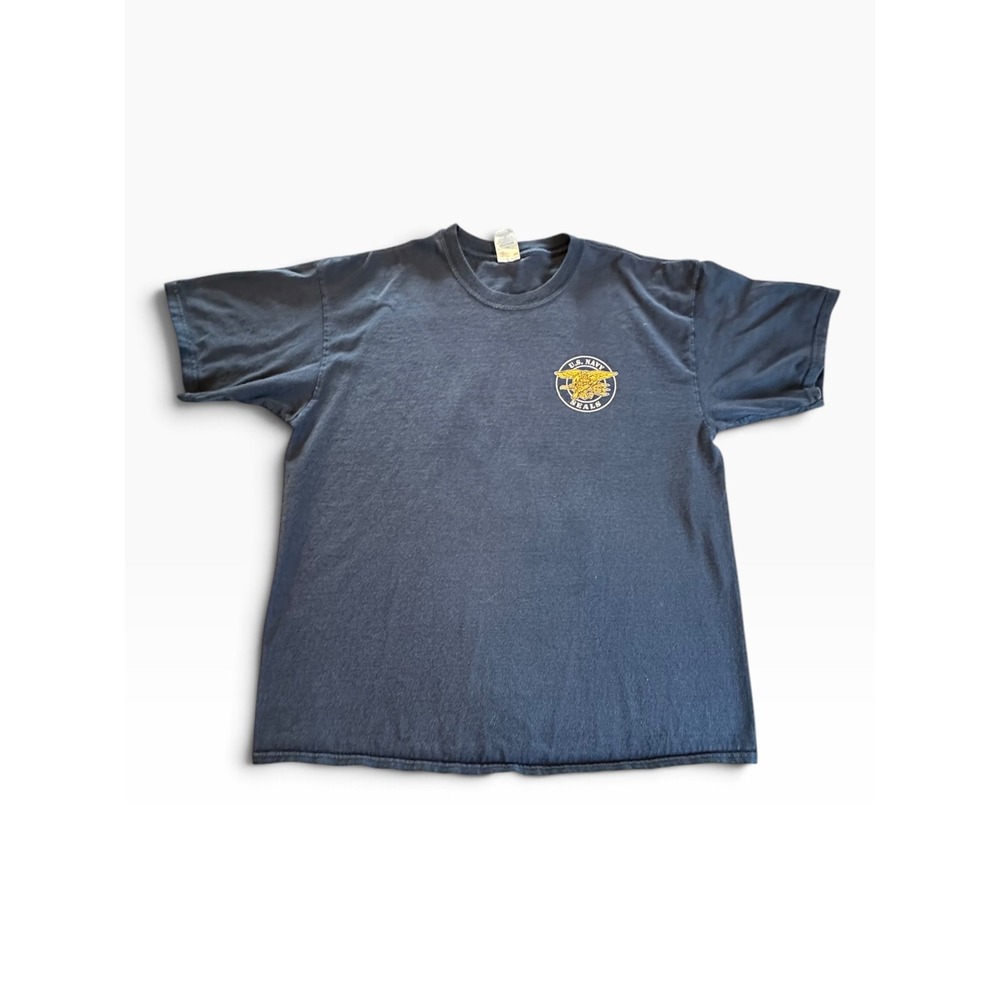 Gildan US Navy SEALs T-Shirt Mens XL Navy Blue Special Warfare Graphic